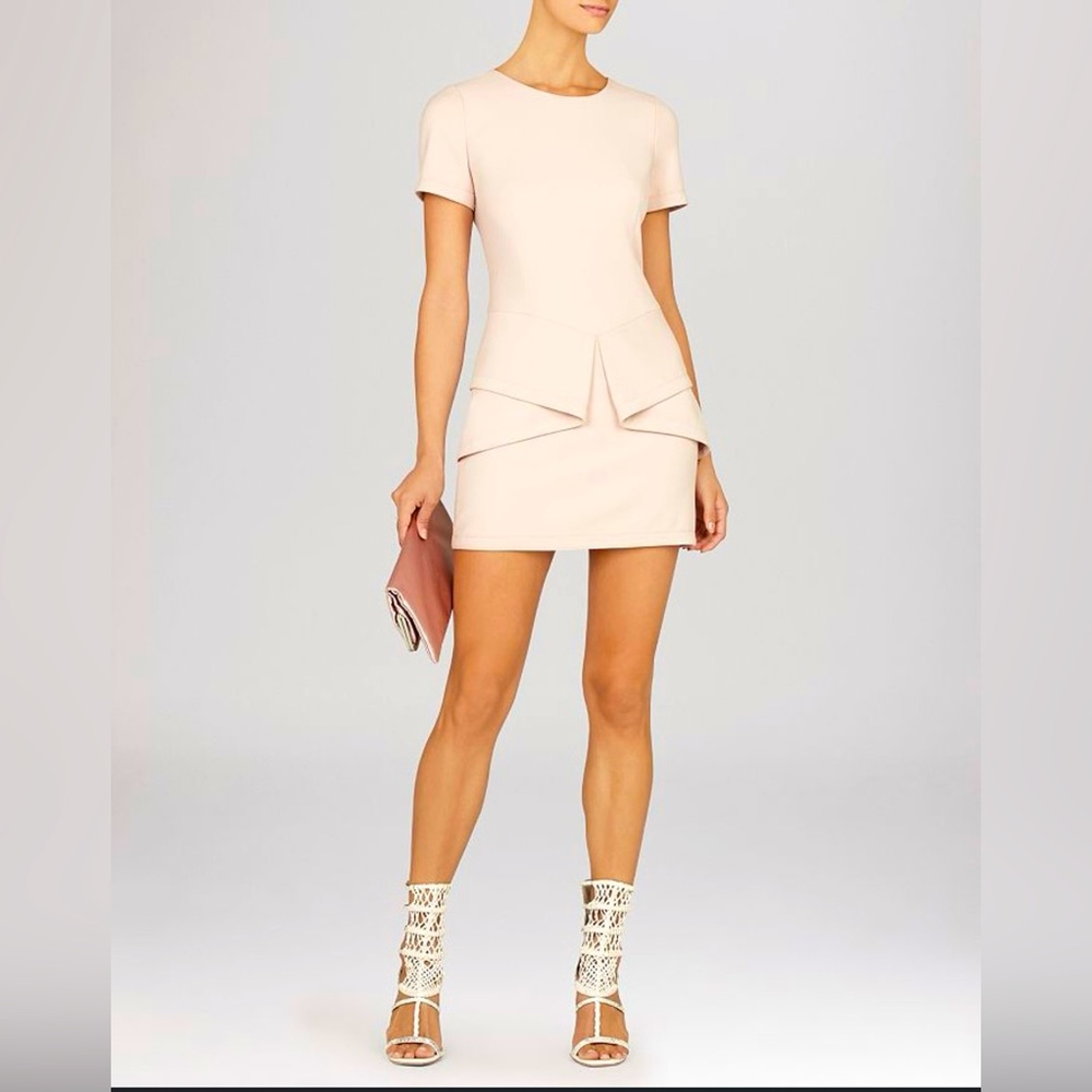 BCBGMAXAZRIA
Madalyn Draped Peplum Shift Dress